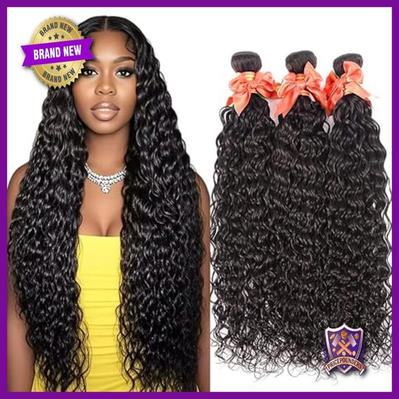28 Inch Brazilian Human Hair Extensions Water Wave Bundles 3 Pack main image 6